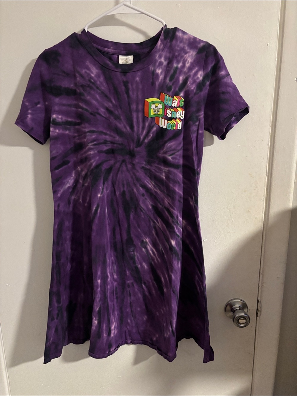 Disney Parks Walt Disney World Purple Tie Dye T Shirt Dress Size Small
(1140)